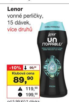 Vonné perličky do pračky Lenor