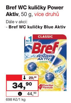 WC blok tuhý Power Aktiv Bref