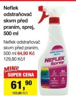 Odstraňovač skvrn ve spreji Neflek Madel