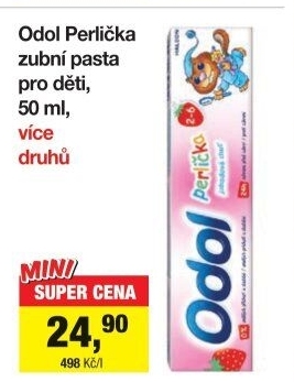 Pasta na zuby dětská Perlička Odol