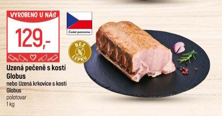 Uzená krkovice s kostí Globus