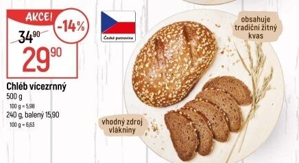 Chléb vícezrnný