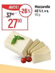 Sýr Mozzarella cihla 45%