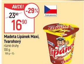Dezert Lipánek tvarohový Madeta