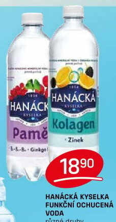 Funkční voda Hanáckákyselka