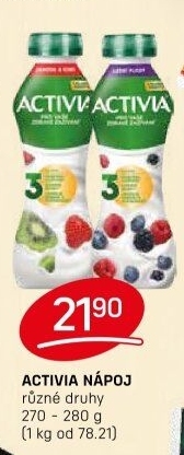 Jogurtový nápoj Activia Danone