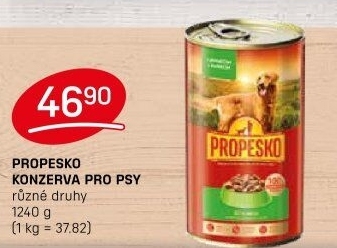 Konzerva pro psy Propesko