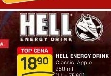 Energetický nápoj Hell