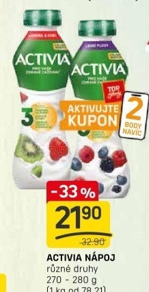 Jogurtový nápoj Activia Danone