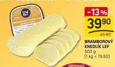 Knedlík bramborový Lef