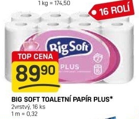 Toaletní papír 2vrstvý Big Soft