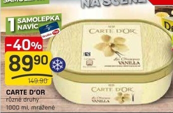 Zmrzlina ve vaničce Carte D'