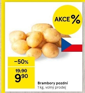 Brambory konzumní pozdní