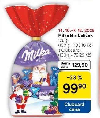 Vánoční balíček Milka
