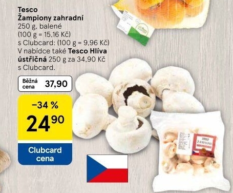 Žampiony zahradní Tesco
