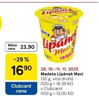 Dezert Lipánek Madeta