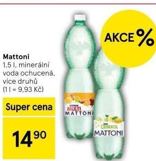 Ochucená voda Mattoni