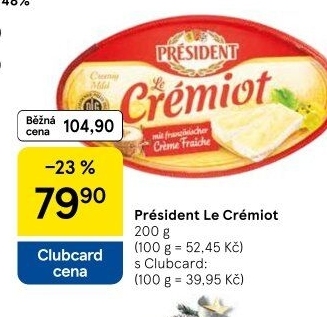 Sýr Le Crémiot Président