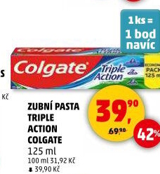 Pasta na zuby Triple Action Colgate
