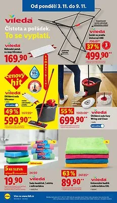 akční leták Lidl 3.11.2025-9.11.2025