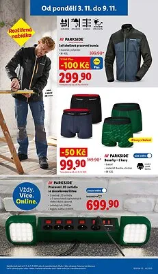 akční leták Lidl 3.11.2025-9.11.2025