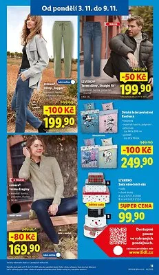 akční leták Lidl 3.11.2025-9.11.2025