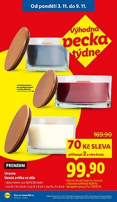akční leták Lidl 3.11.2025-9.11.2025