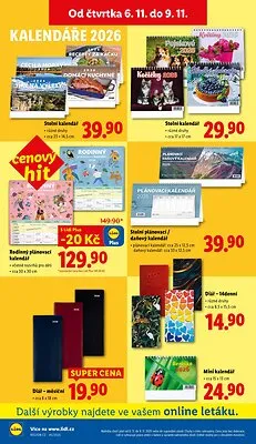 akční leták Lidl 3.11.2025-9.11.2025