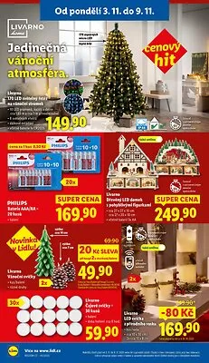 akční leták Lidl 3.11.2025-9.11.2025