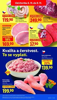 akční leták Lidl 6.11.2025-9.11.2025
