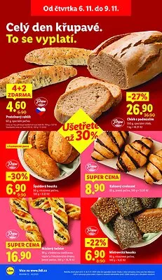 akční leták Lidl 6.11.2025-9.11.2025