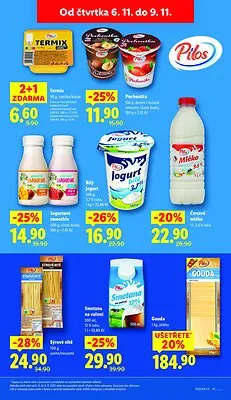 akční leták Lidl 6.11.2025-9.11.2025