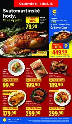 akční leták Lidl 6.11.2025-9.11.2025