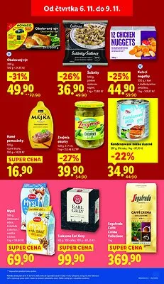 akční leták Lidl 6.11.2025-9.11.2025