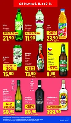 akční leták Lidl 6.11.2025-9.11.2025