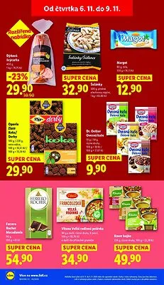 akční leták Lidl 6.11.2025-9.11.2025