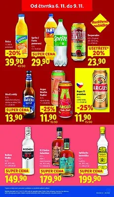 akční leták Lidl 6.11.2025-9.11.2025