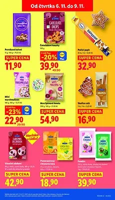 akční leták Lidl 6.11.2025-9.11.2025