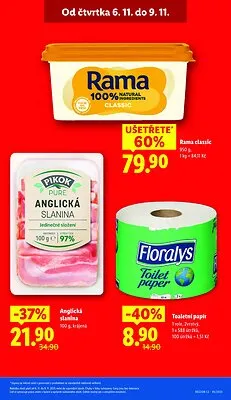 akční leták Lidl 6.11.2025-9.11.2025