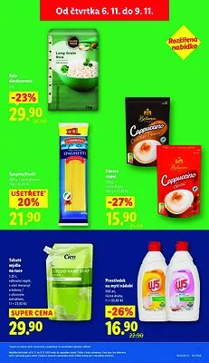 akční leták Lidl 6.11.2025-9.11.2025