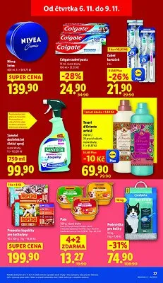 akční leták Lidl 6.11.2025-9.11.2025