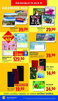 akční leták Lidl 6.11.2025-9.11.2025