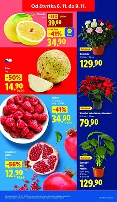 akční leták Lidl 6.11.2025-9.11.2025