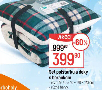 Souprava deka s polštářem