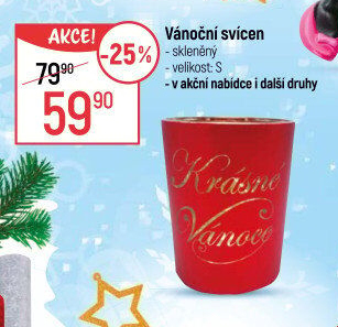 Svícen skleněný