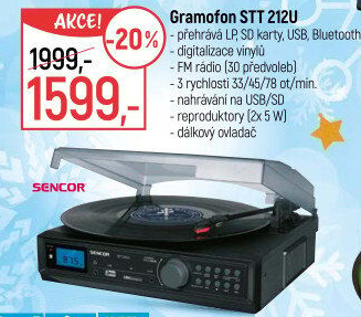 Gramofon Sencor STT 212U