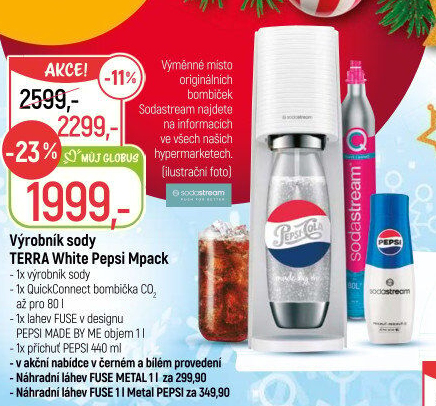 Výrobník sody Terra Sodastream