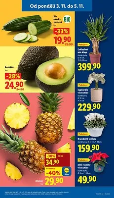 akční leták Lidl 3.11.2025-5.11.2025