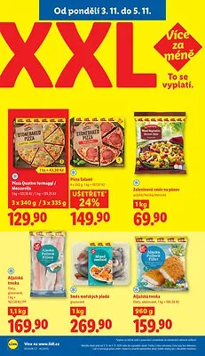 akční leták Lidl 3.11.2025-5.11.2025