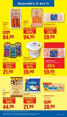 akční leták Lidl 3.11.2025-5.11.2025